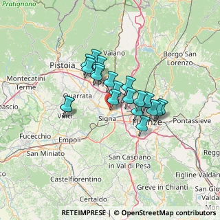 Mappa Via Pietro Mascagni, 50058 Signa FI, Italia (10.2135)