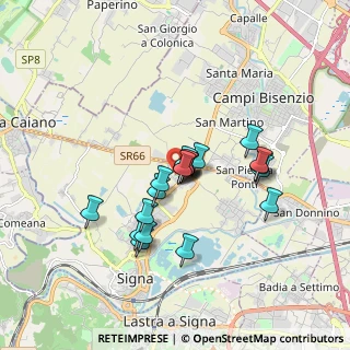 Mappa Via Pietro Mascagni, 50058 Signa FI, Italia (1.3885)