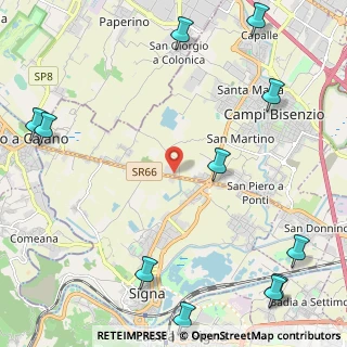 Mappa Via Vingone, 50058 Campi Bisenzio FI, Italia (3.43182)