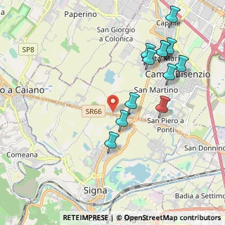 Mappa Via del Dirigibile, 50013 Campi Bisenzio FI, Italia (2.22667)