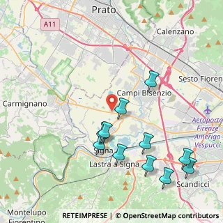 Mappa Via Vingone, 50058 Campi Bisenzio FI, Italia (4.57909)