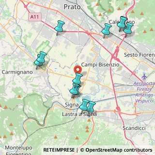 Mappa Via Vingone, 50058 Campi Bisenzio FI, Italia (4.67917)