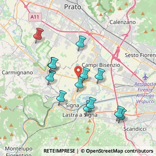 Mappa Via del Dirigibile, 50013 Campi Bisenzio FI, Italia (3.81615)