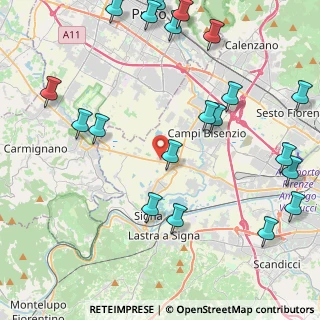 Mappa Via del Dirigibile, 50013 Campi Bisenzio FI, Italia (5.7395)