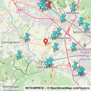 Mappa Via Vingone, 50058 Campi Bisenzio FI, Italia (6.0825)