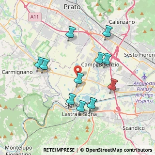 Mappa Via Vingone, 50058 Campi Bisenzio FI, Italia (3.815)
