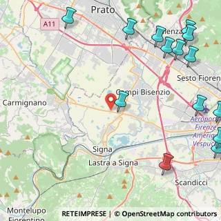 Mappa Via Vingone, 50058 Campi Bisenzio FI, Italia (7.006)