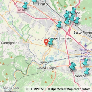 Mappa Via Vingone, 50058 Campi Bisenzio FI, Italia (6.48)