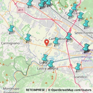 Mappa Via Vingone, 50058 Campi Bisenzio FI, Italia (6.474)