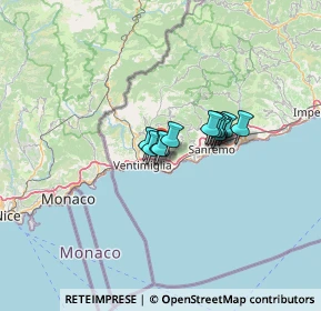 Mappa Via Provinciale, 18019 Vallecrosia IM, Italia (7.50583)