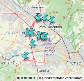 Mappa Via Tommaso Alva Edison, 50019 Sesto Fiorentino FI, Italia (2.55231)