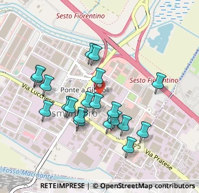 Mappa Via Tommaso Alva Edison, 50019 Sesto Fiorentino FI, Italia (0.432)