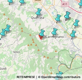 Mappa Via Fontemorana, 59015 Carmignano PO, Italia (6.9655)