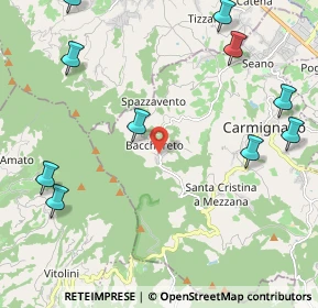 Mappa Via Fontemorana, 59015 Carmignano PO, Italia (3.02364)