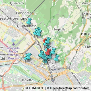 Mappa Via delle Panche, 50124 Firenze FI, Italia (1.46588)