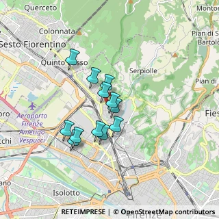Mappa Via delle Panche, 50124 Firenze FI, Italia (1.31333)