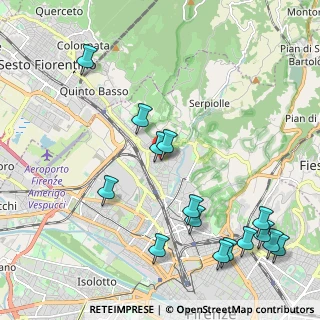 Mappa Via delle Panche, 50124 Firenze FI, Italia (2.62267)