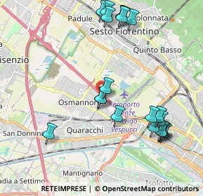 Mappa Via Ponte Giogoli, 50019 Sesto Fiorentino FI, Italia (2.3175)