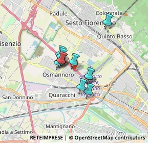 Mappa Via Ponte Giogoli, 50019 Sesto Fiorentino FI, Italia (1.08917)