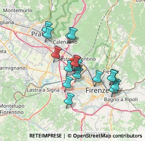 Mappa Via Ponte Giogoli, 50019 Sesto Fiorentino FI, Italia (5.8)