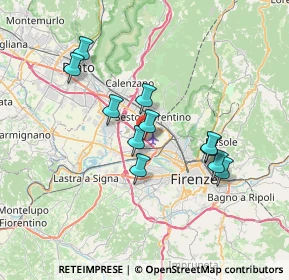 Mappa Via Ponte Giogoli, 50019 Sesto Fiorentino FI, Italia (6.25818)