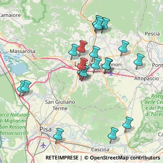Mappa Via di Coselli, 55012 Capannori LU, Italia (8.411)