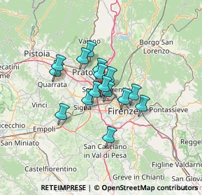 Mappa Via del Ponte all'Asse, 50019 Sesto Fiorentino FI, Italia (8.94625)