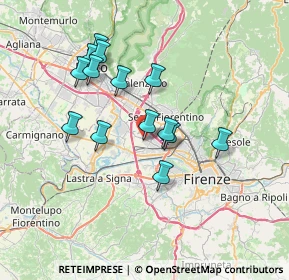 Mappa Via del Ponte all'Asse, 50019 Sesto Fiorentino FI, Italia (6.50643)