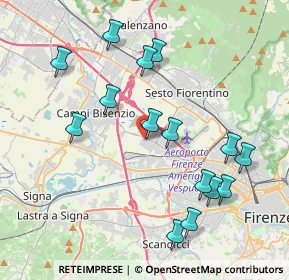 Mappa Via del Ponte all'Asse, 50019 Sesto Fiorentino FI, Italia (4.28267)