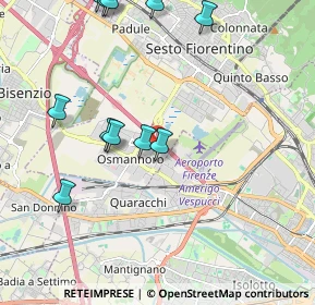 Mappa Piazza Guglielmo Marconi, 50019 Sesto Fiorentino FI, Italia (2.42818)