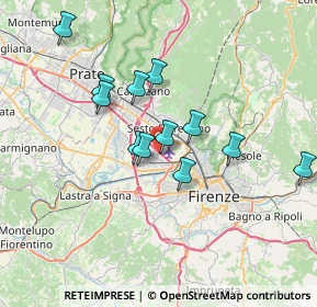 Mappa Piazza Guglielmo Marconi, 50019 Sesto Fiorentino FI, Italia (6.31667)
