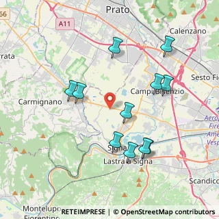 Mappa Strada Vicinale del Tegolare, 50058 Signa FI, Italia (3.98909)