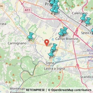Mappa Strada Vicinale del Tegolare, 50058 Signa FI, Italia (6.59)