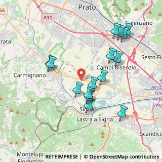 Mappa Strada Vicinale del Tegolare, 50058 Signa FI, Italia (3.98)