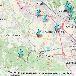 Mappa Strada Vicinale del Tegolare, 50058 Signa FI, Italia (6.67615)