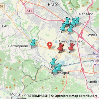 Mappa Strada Vicinale del Tegolare, 50058 Signa FI, Italia (4.08357)
