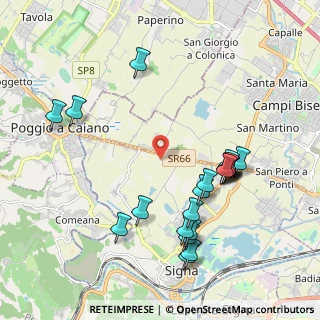 Mappa Strada Vicinale del Tegolare, 50058 Signa FI, Italia (2.2525)