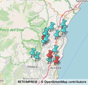 Mappa Via Zafferana Milo, 95019 Zafferana Etnea CT, Italia (6.01533)