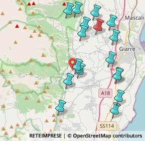 Mappa Via Zafferana Milo, 95019 Zafferana Etnea CT, Italia (4.92824)