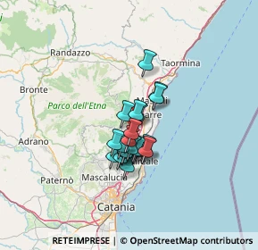 Mappa Via Giovanni Giolitti, 95010 Santa Venerina CT, Italia (9.2375)