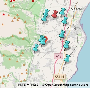 Mappa Via Giovanni Giolitti, 95010 Santa Venerina CT, Italia (3.82)