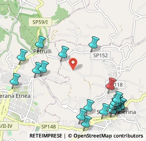 Mappa Via Giovanni Giolitti, 95010 Santa Venerina CT, Italia (1.5115)