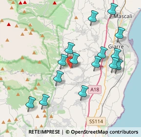 Mappa Via Giovanni Giolitti, 95010 Zafferana Etnea CT, Italia (4.43867)