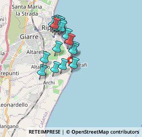 Mappa Piazza XV Giugno, 95018 Riposto CT, Italia (1.772)