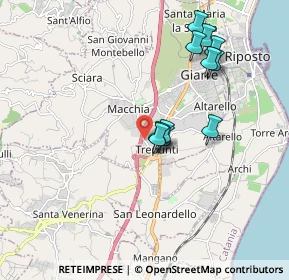 Mappa Via San Mateo, 95014 Giarre CT, Italia (1.93545)