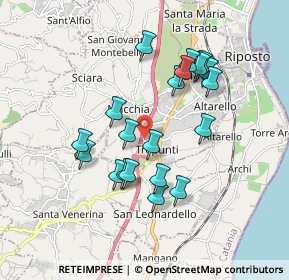 Mappa Via San Mateo, 95014 Giarre CT, Italia (1.846)