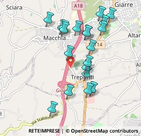 Mappa Via San Mateo, 95014 Giarre CT, Italia (1.0585)