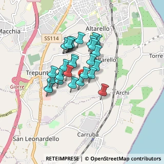 Mappa Strada 17, 95018 Riposto CT, Italia (0.73571)