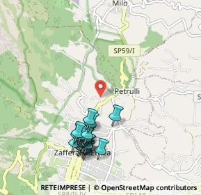 Mappa Via Pavone, 95019 Zafferana Etnea CT, Italia (1.1945)