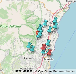 Mappa Via Pavone, 95019 Zafferana Etnea CT, Italia (6.09733)